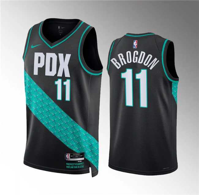 Men's Portland Trail Blazers #11 Malcolm Brogdon 2022-23 Black City Edition Stitched Jersey Dzhi,We sell and wholesale Men's Portland Trail Blazers #11 Malcolm Brogdon 2022-23 Black City Edition Stitched Jersey Dzhi on line form chian!